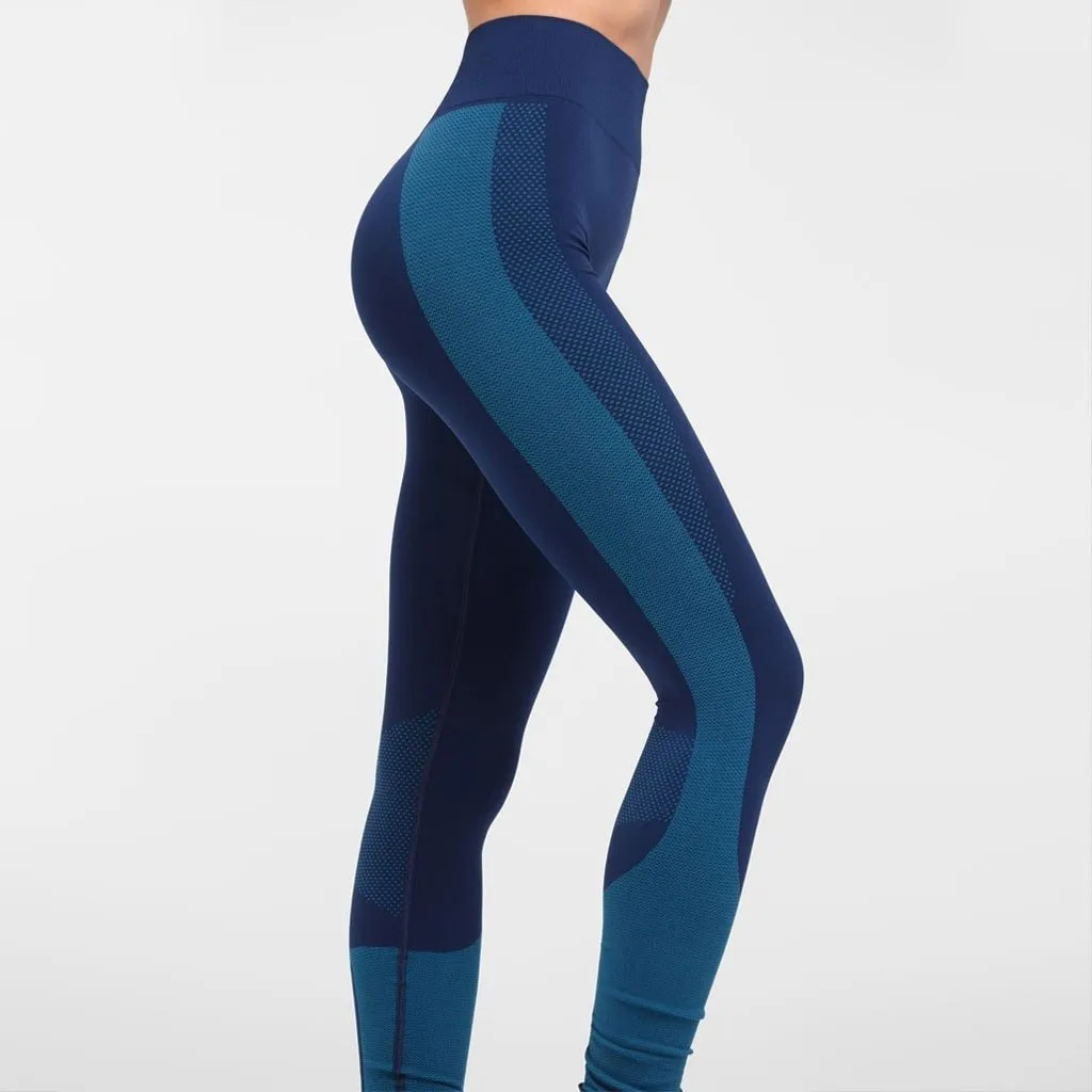 Maia Blue Seamless Leggings