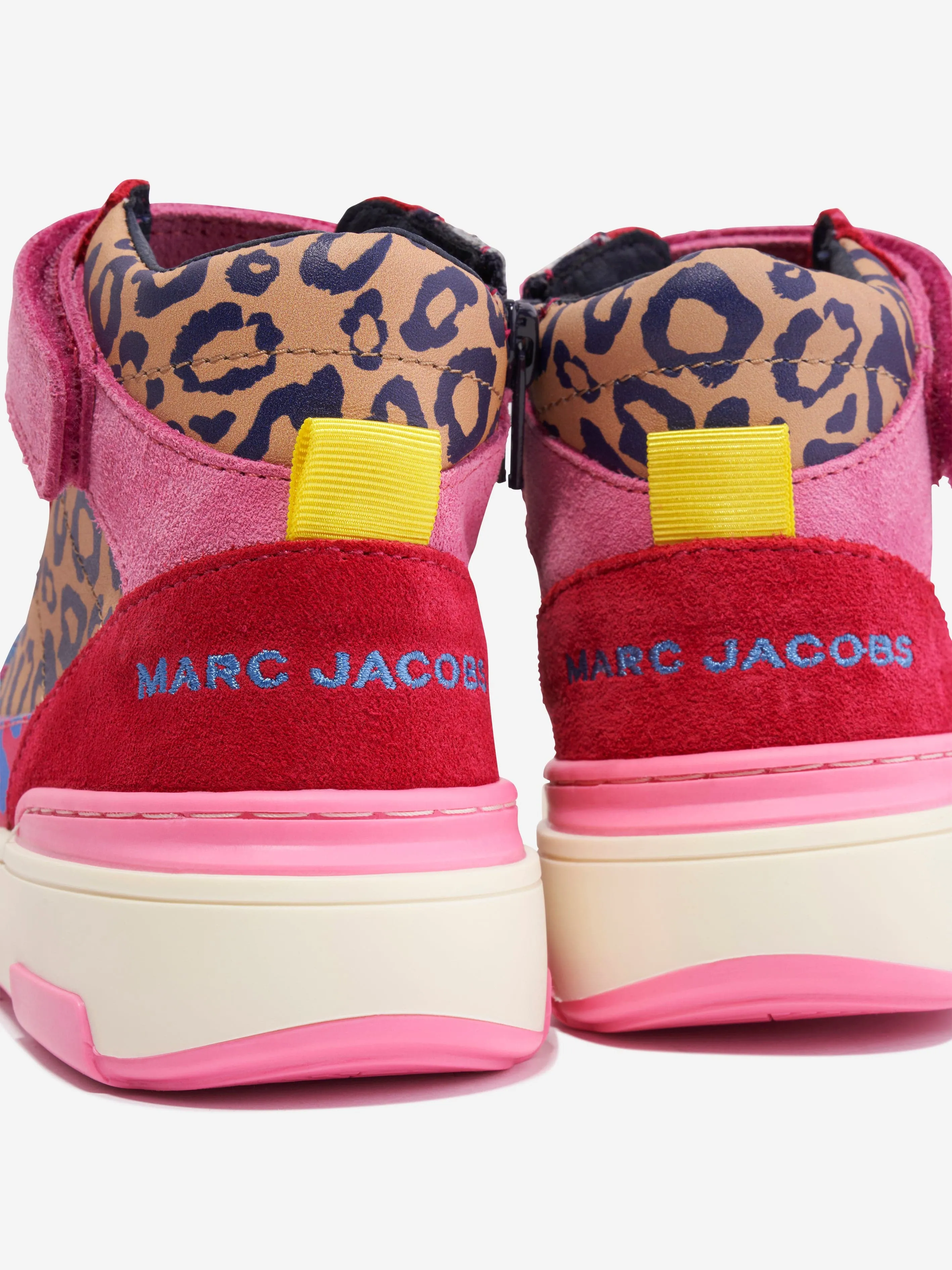 MARC JACOBS Girls Leather Cheetah Trainers in Multicolour