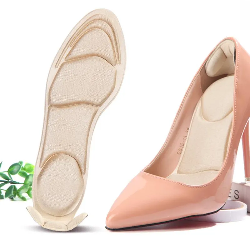 Massage soles with heel cushion for comfort