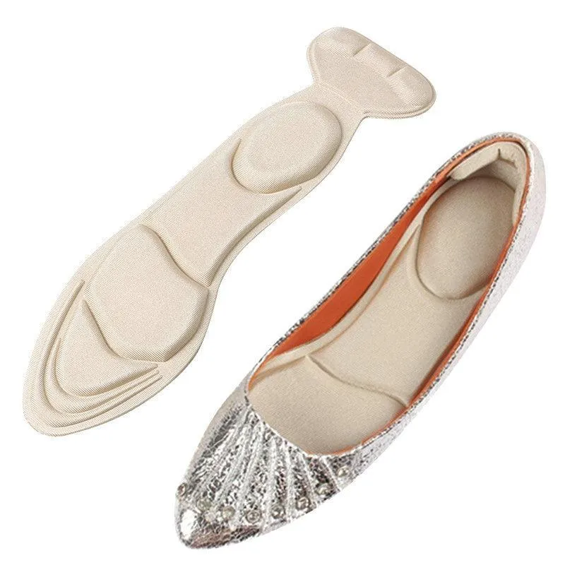 Massage soles with heel cushion for comfort