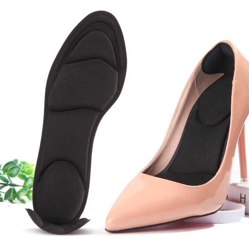 Massage soles with heel cushion for comfort