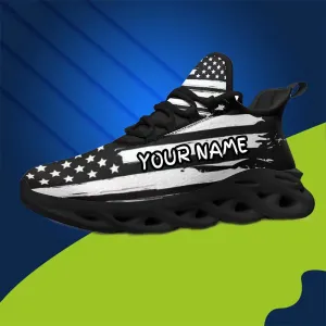 MaxSoul-B03006 Custom Max Soul American Flag, USA Flag Sneakers Max Soul, Shoes, Printed Shoes