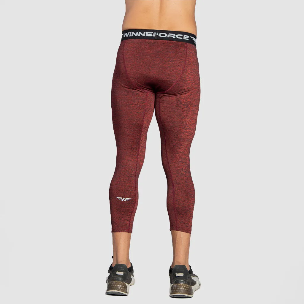 MEN BARE BONES BASELAYER(WINE-RED)