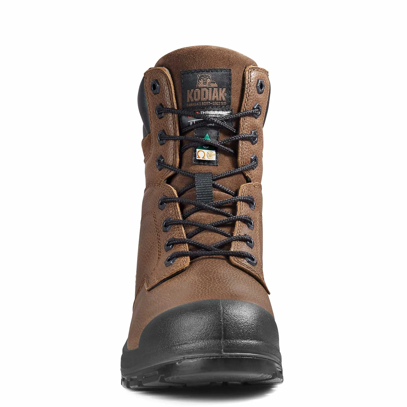 Men's Kodiak Brown Greb 8" Work Boot 4TH3BN