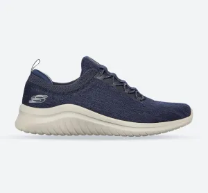 Men's Wide Fit Skechers 232206 Ultra Flex 2.0 Cryptic Trainers - Navy