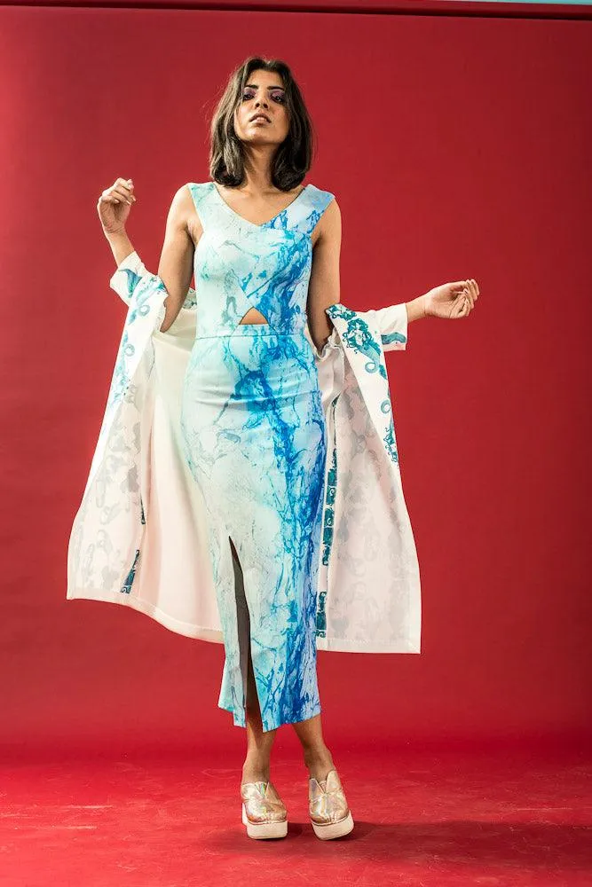 Mermaid Print Robe