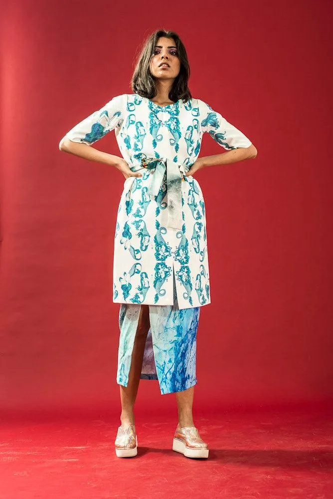 Mermaid Print Robe