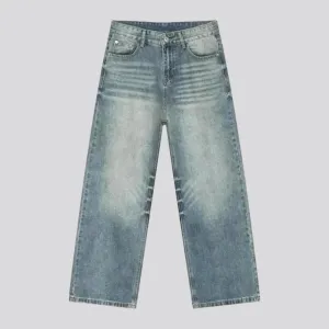 Mid rise boho vintage men's jeans