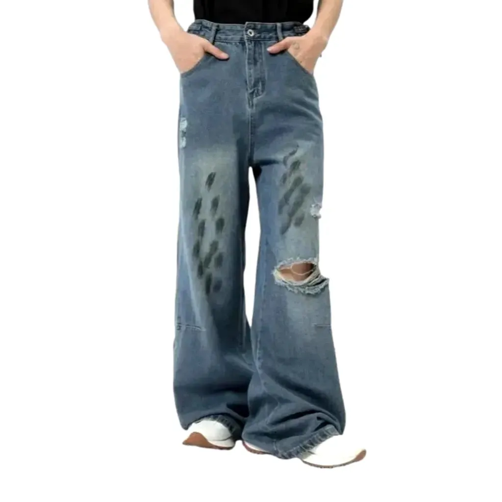 Mid rise stylish jeans for men