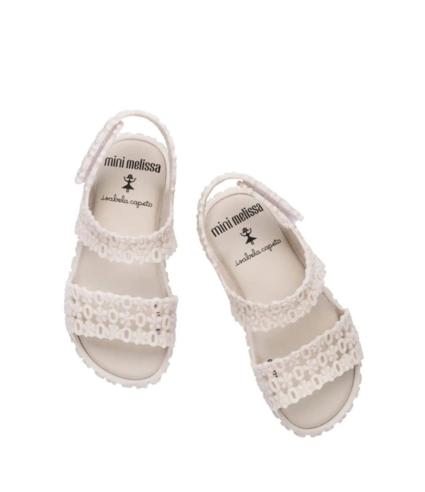 Mini Melissa Little Girls Beige Panc   Isabela Capeto Sandals