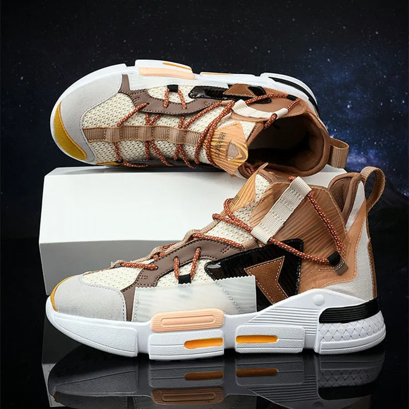 Mixed Colors Splicing Platform Sneakers