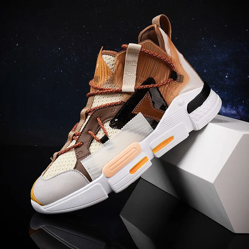 Mixed Colors Splicing Platform Sneakers