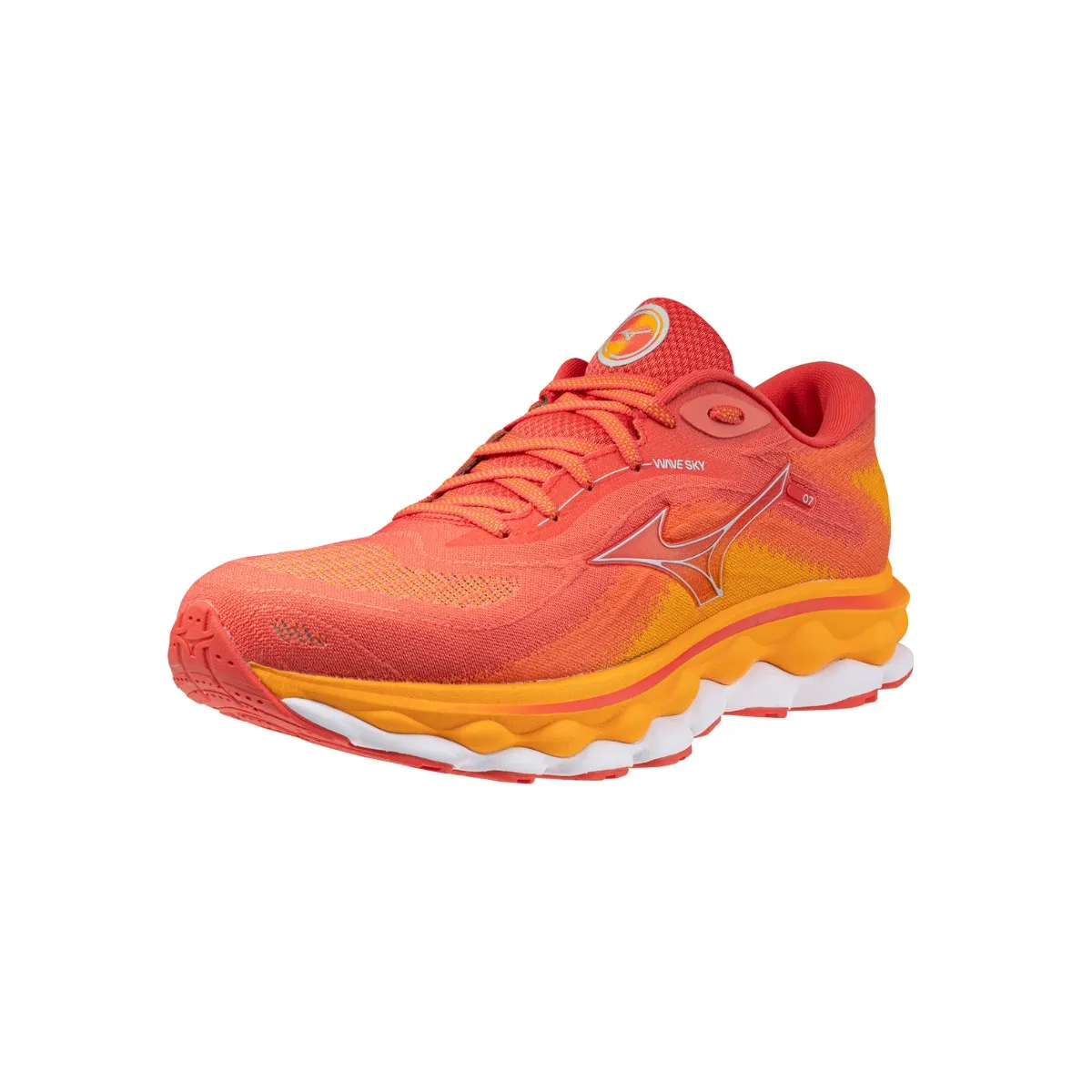 Mizuno Wave Sky 7 Red Orange SS24 Running Shoes