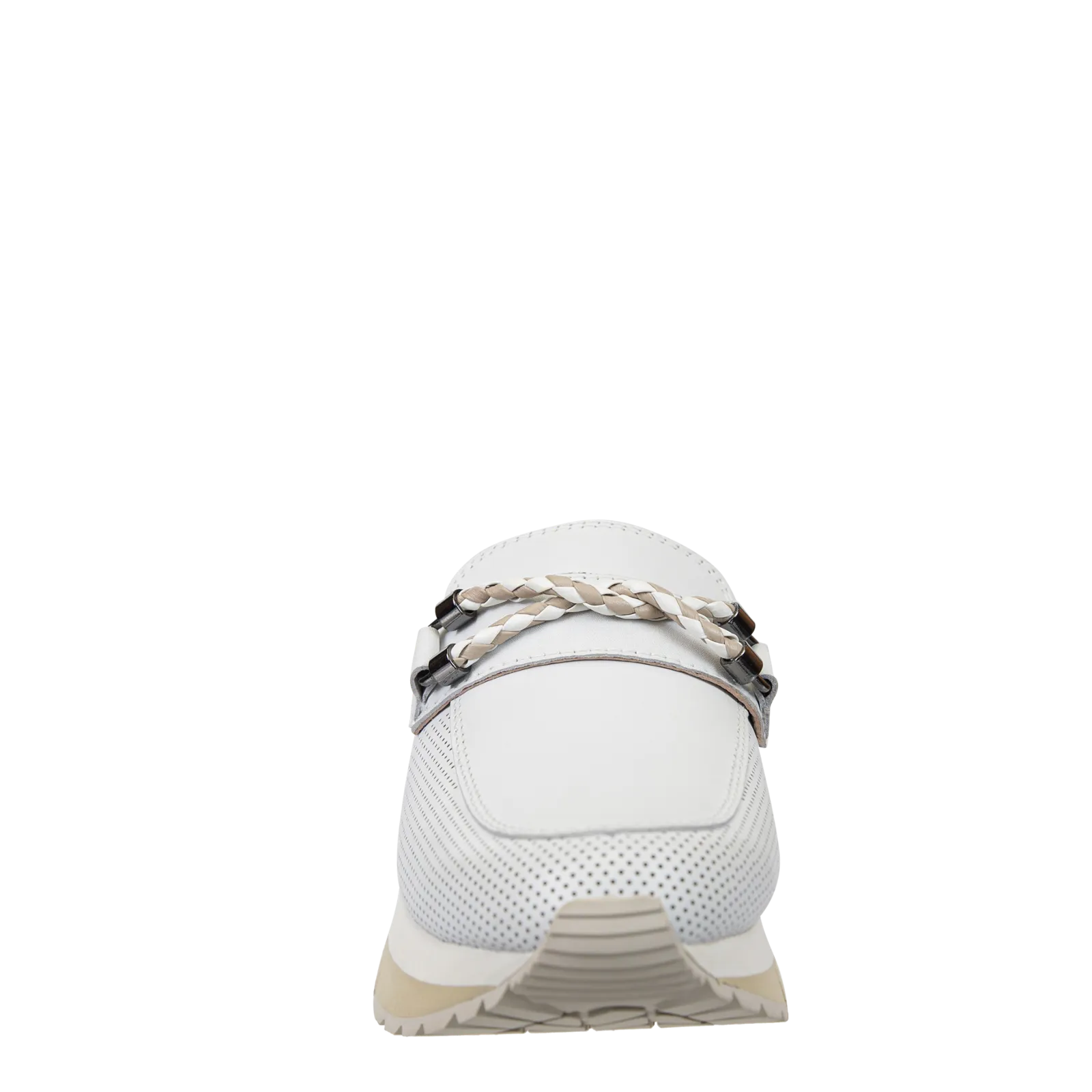 NAKED FEET - POLO in WHITE Platform Sneakers