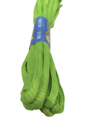 Neon Green Oval Running Shoe Shoelaces - 6mm wide