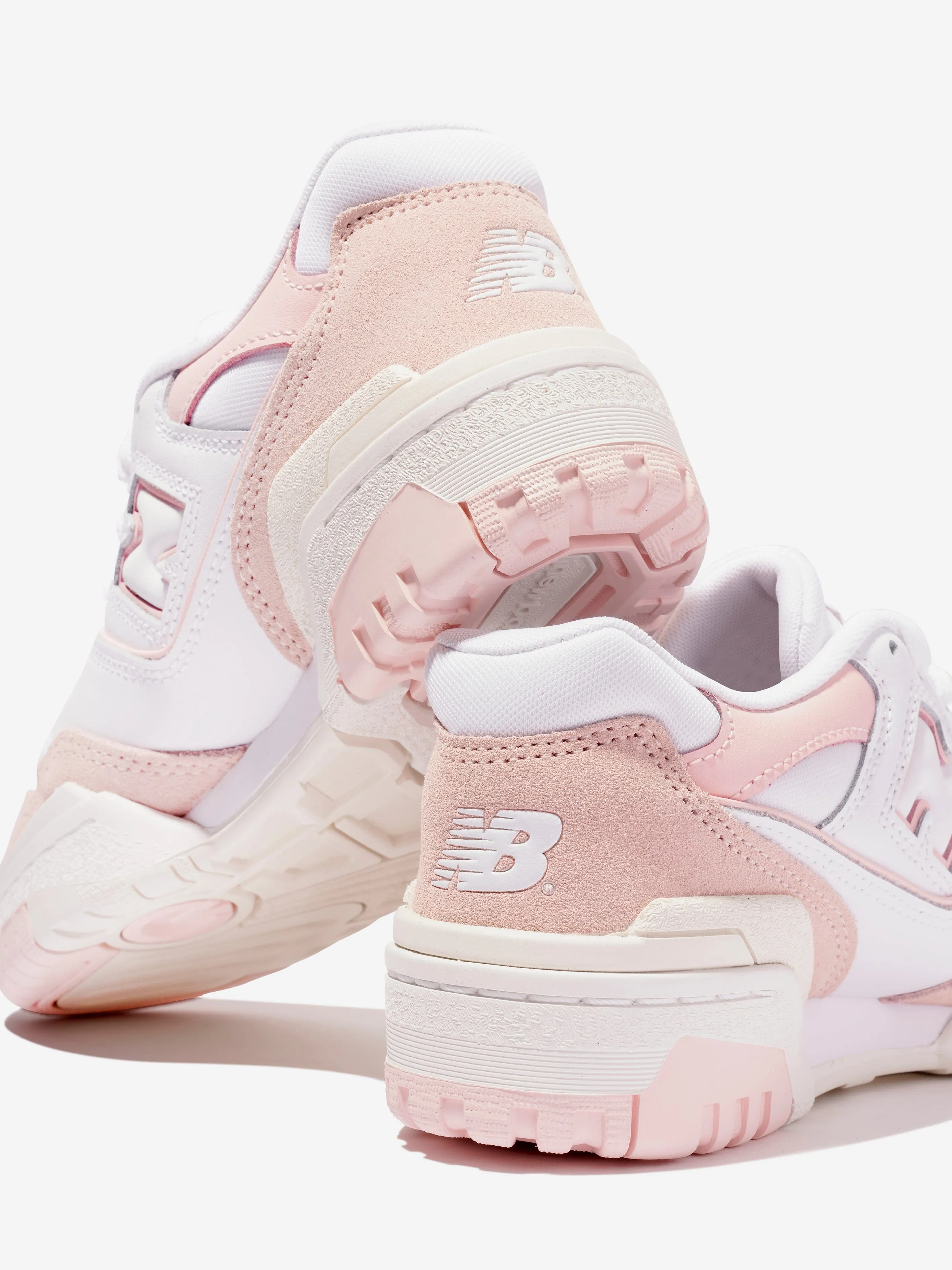 New Balance Girls 550 Logo Trainers in Pink