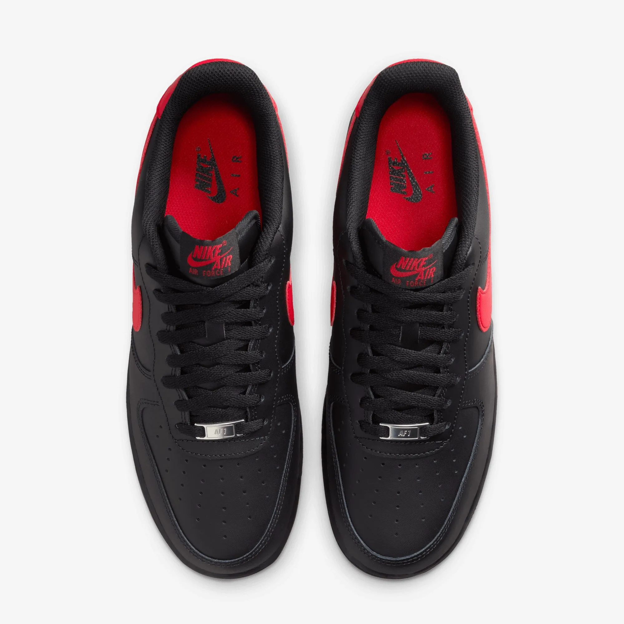 NIKE | AIR FORCE 1 '07 { BLACK/UNIVERSITY RED-BLACK