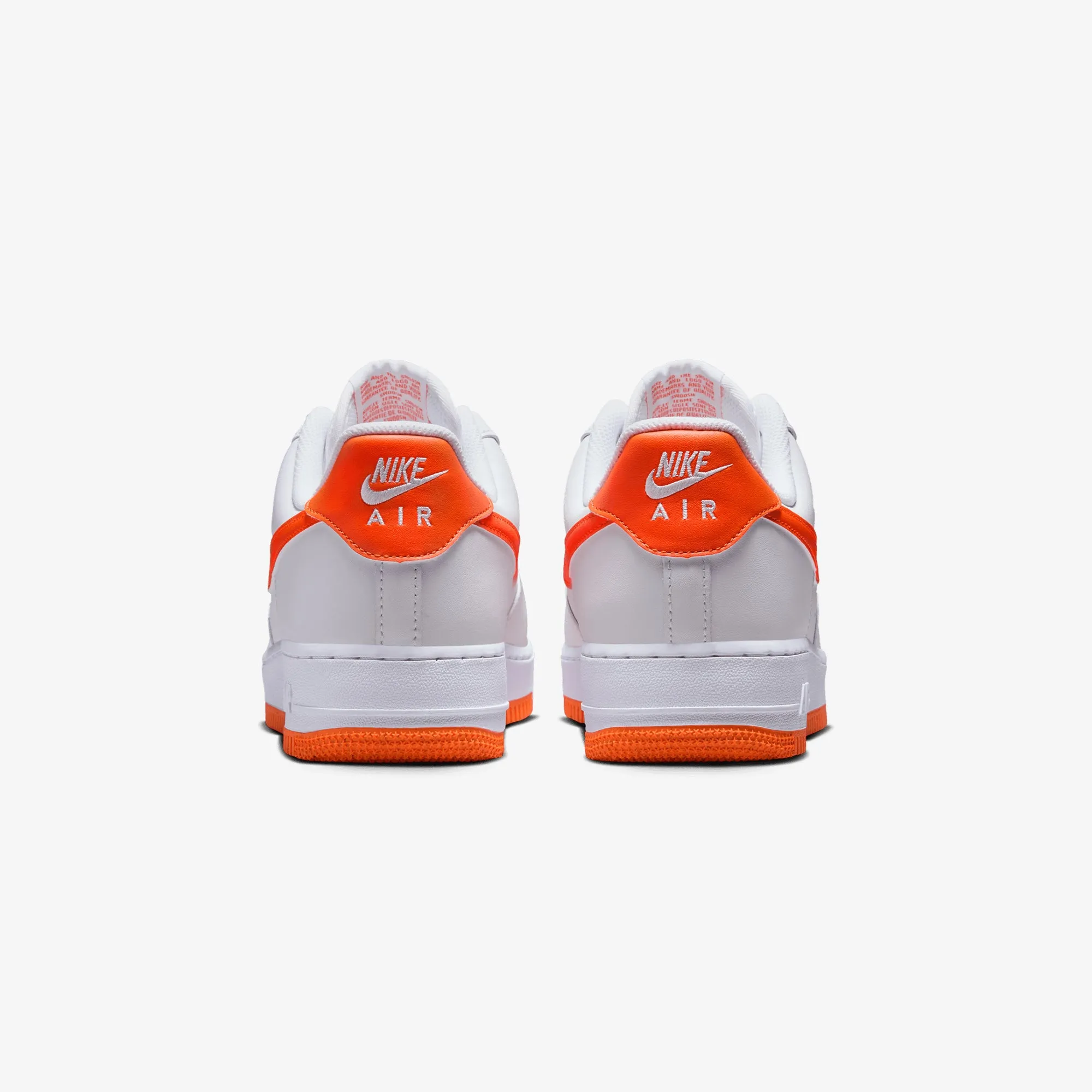 NIKE | AIR FORCE 1 '07 LV8 { WHITE/SAFETY ORANGE-WHITE