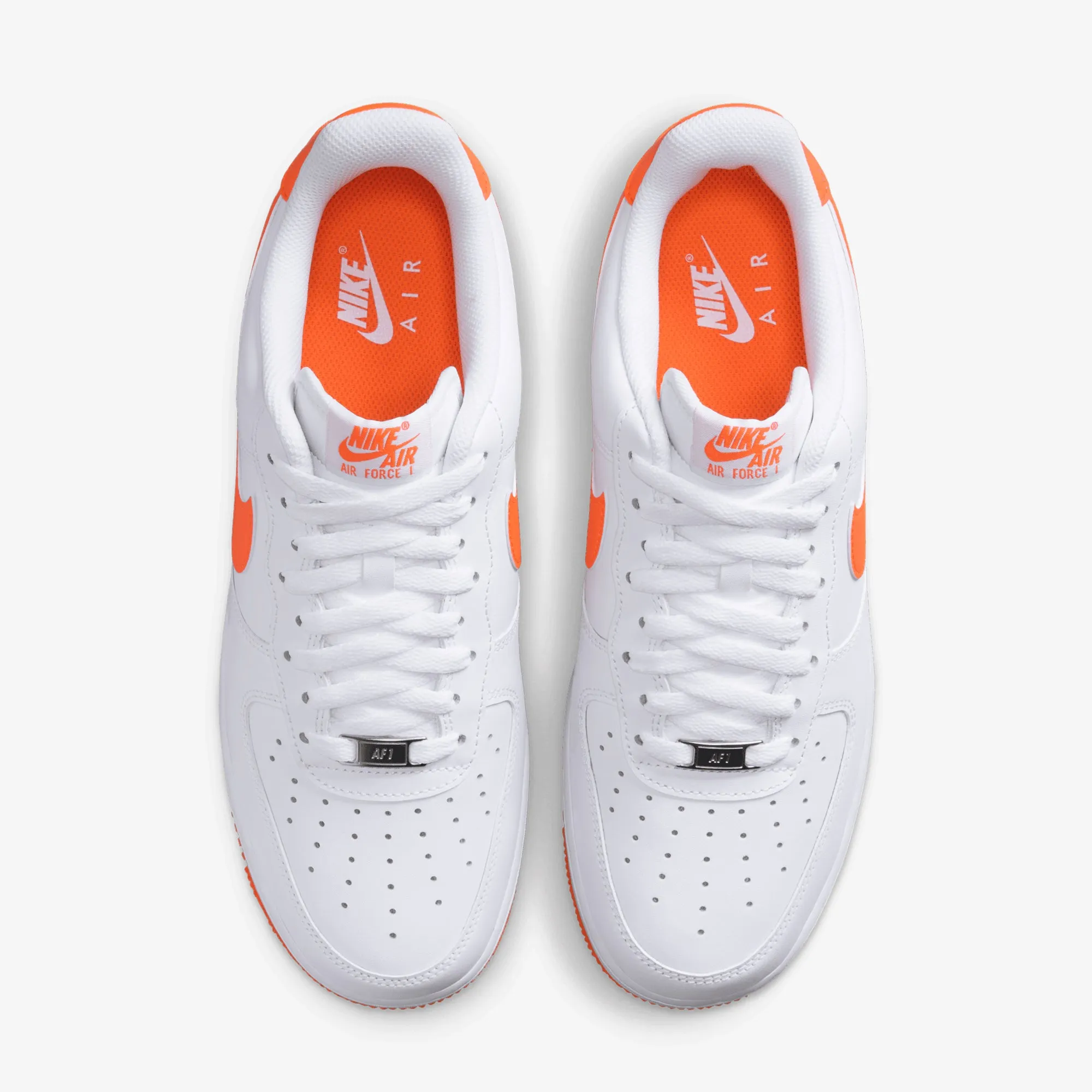 NIKE | AIR FORCE 1 '07 LV8 { WHITE/SAFETY ORANGE-WHITE