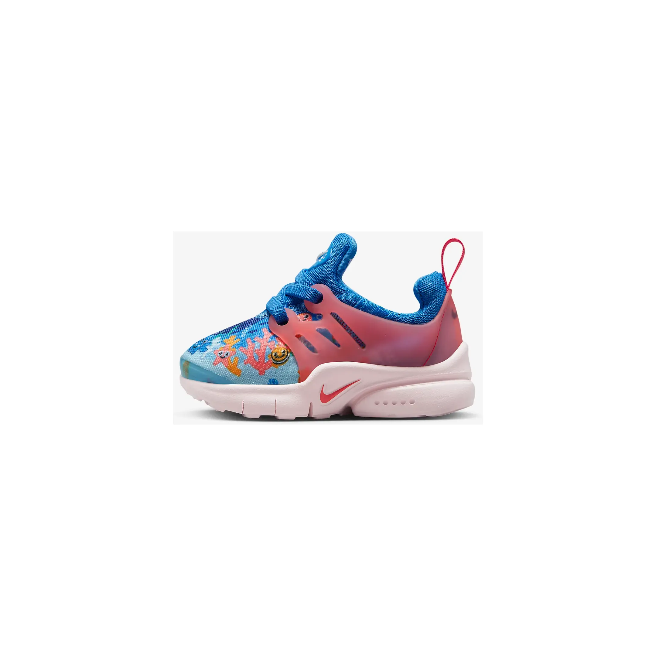 Nike Kid's Presto SE TD Shoes - Light Photo Blue / Sea Coral / Vivid Orange / Summit White