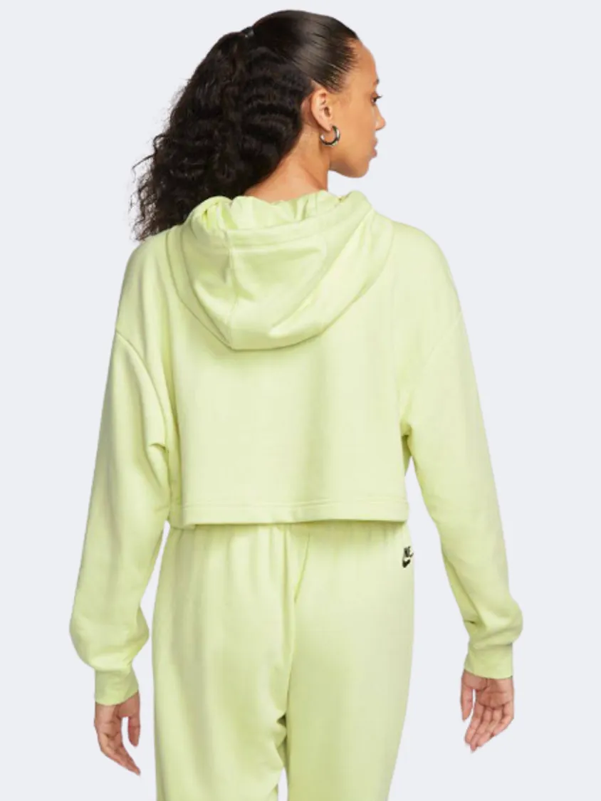 Nike Sporstwear Fleece Cropped Women Lifestyle Hoody Lumnious Green