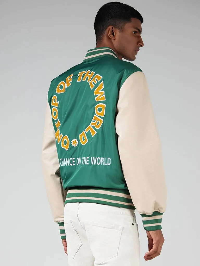 Nuon Green Varsity Jacket