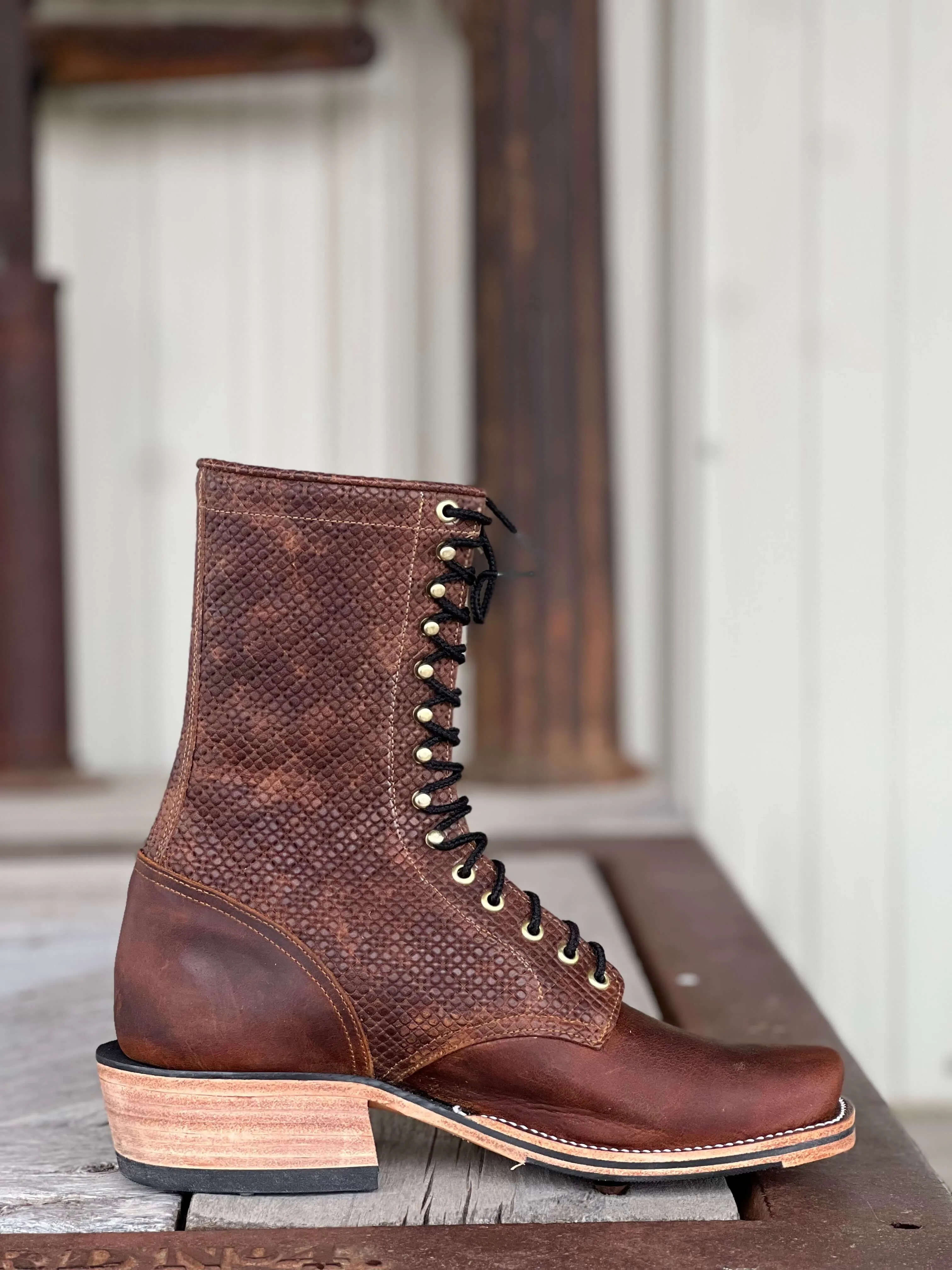 Olathe Boot Co.  | Saddle Elk Butt Lacer Boot