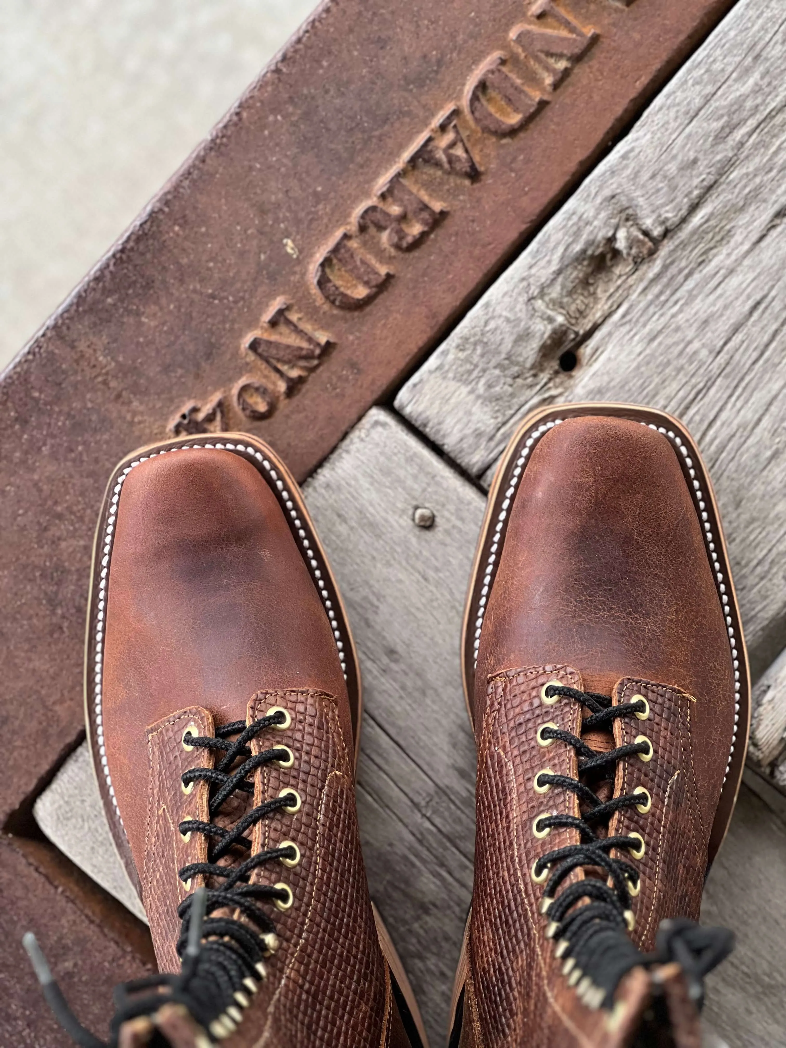 Olathe Boot Co.  | Saddle Elk Butt Lacer Boot