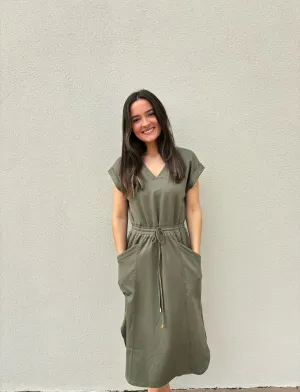 Olive Dream Midi Dress