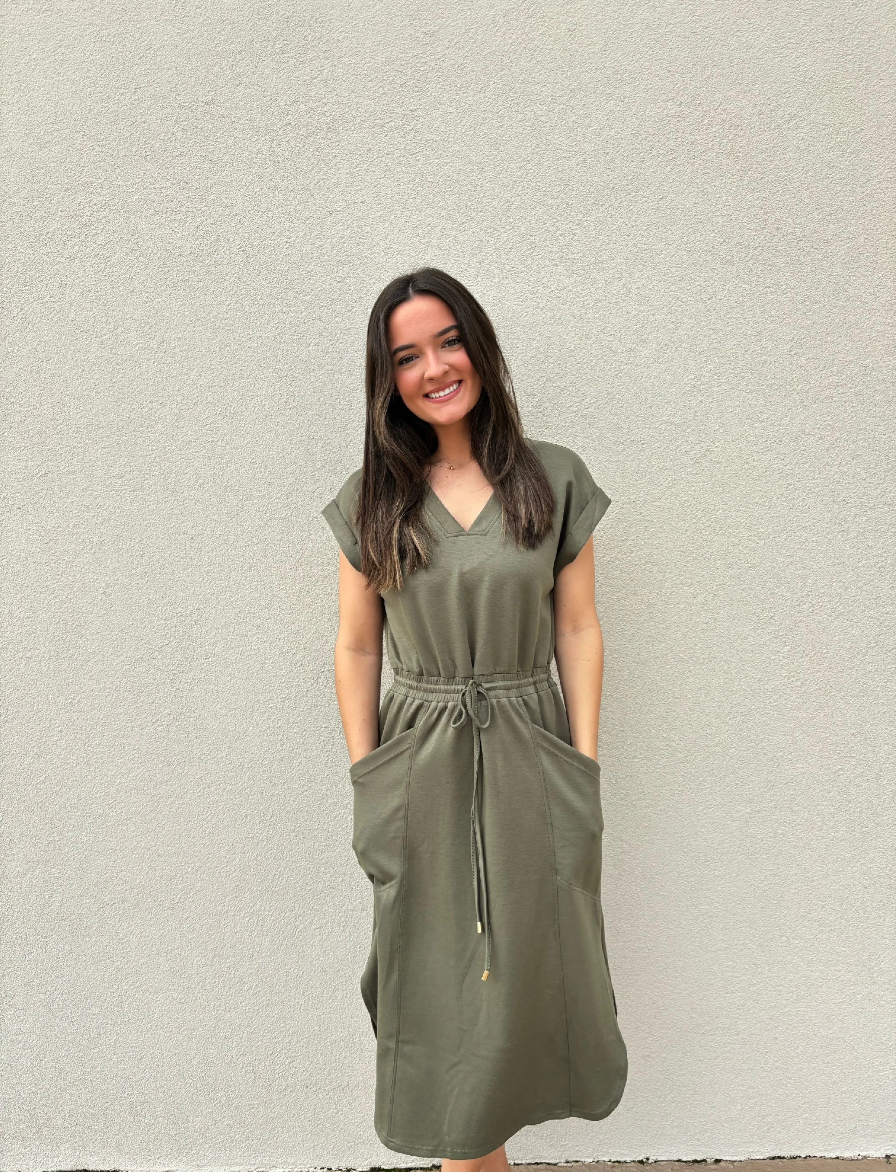 Olive Dream Midi Dress