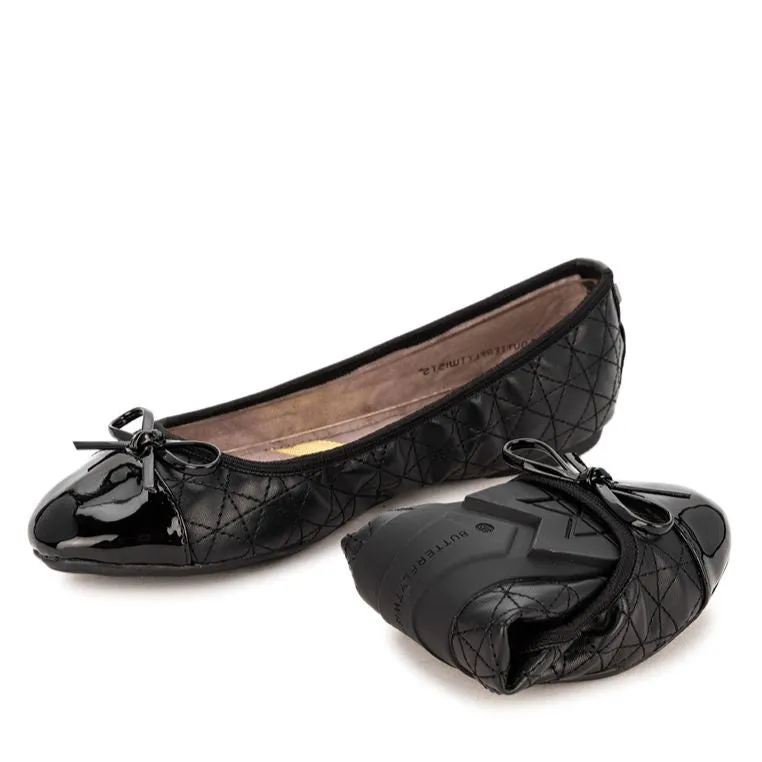 OLIVIA Ballet Flat Shoes - Black