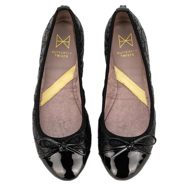 OLIVIA Ballet Flat Shoes - Black