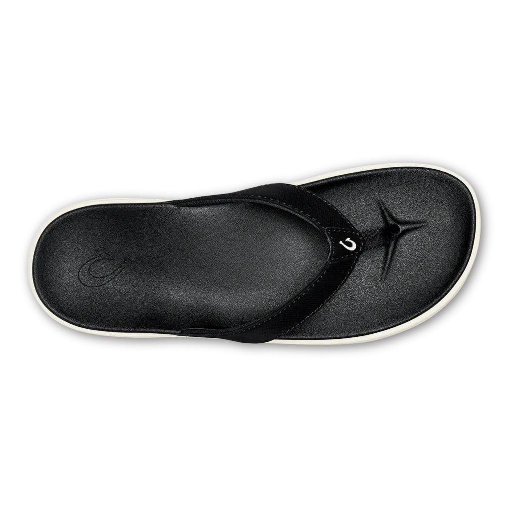 Olukai Women's Nu'A Pi'O Black White