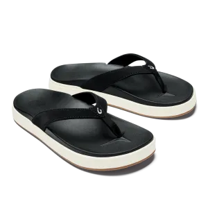 Olukai Women's Nu'A Pi'O Black White