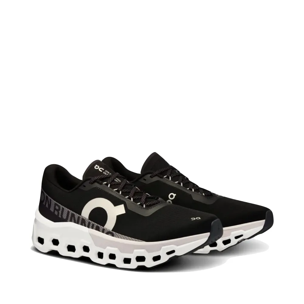 On Men's Cloudmonster 2 Sneaker in Black/Frost