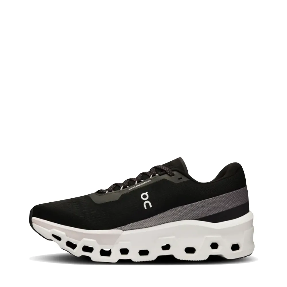 On Men's Cloudmonster 2 Sneaker in Black/Frost