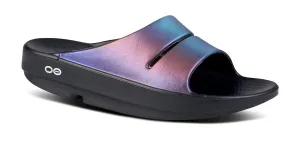 OOFOS Women's OOahh Luxe Slide - Midnight Spectre