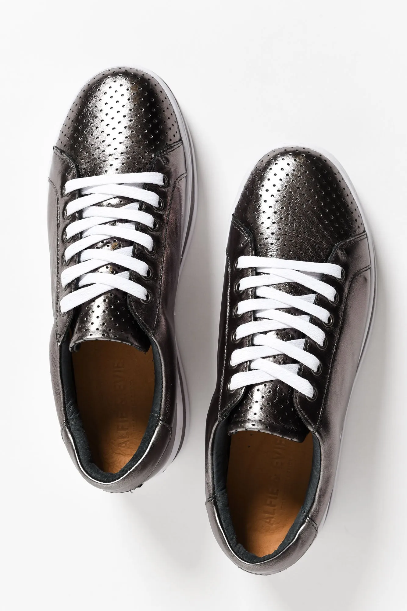 Paradise Pewter Leather Sneaker