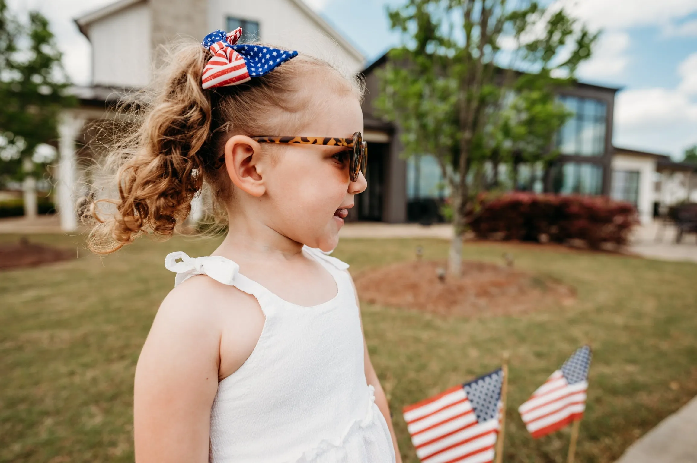 Patriotic Little Love Bug Bows