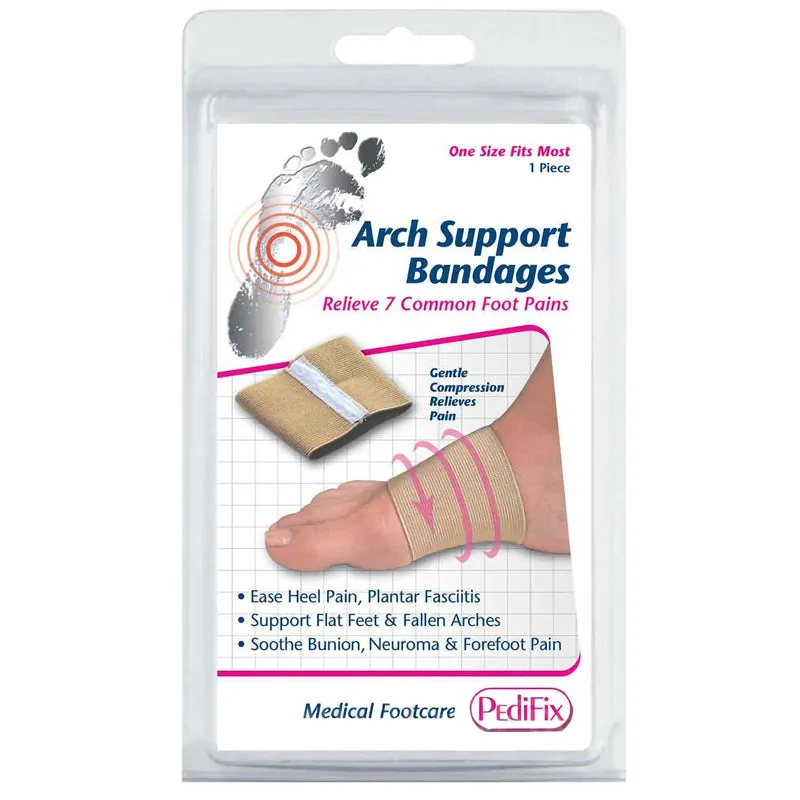 Pedifix Arch Support Compression Bandage with Metatarsal Pad for Plantar Fascia Pain Relief