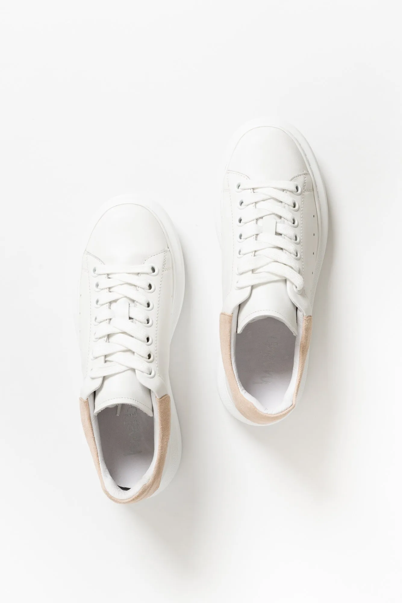 Perez White Leather Sneaker