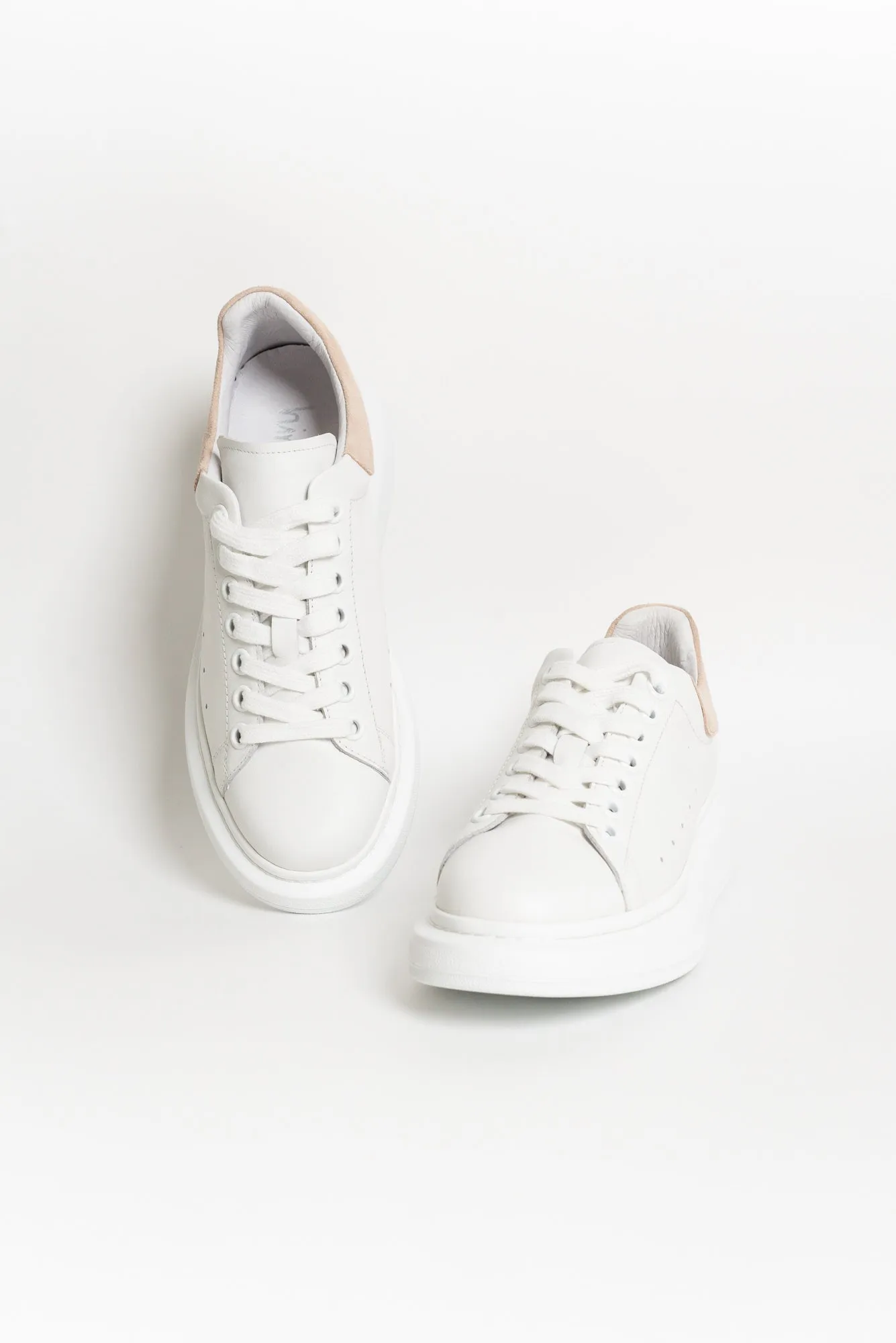 Perez White Leather Sneaker