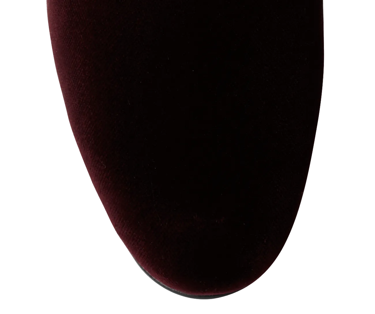 Plain Albert Burgundy Velvet