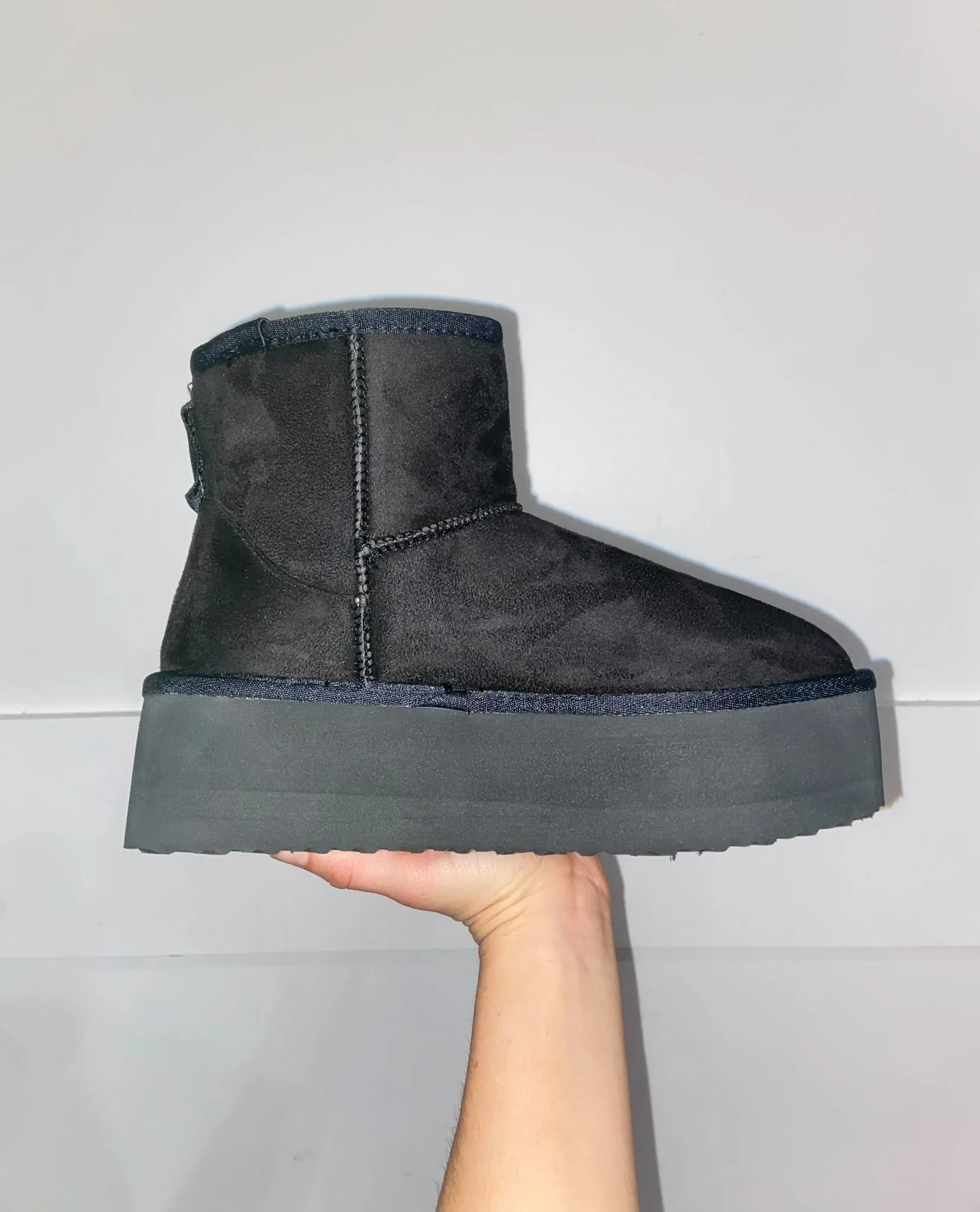 Platform Mini Fur Lined Boots