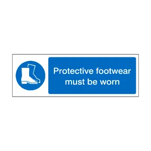 Protective Footwear Must Be Worn Label