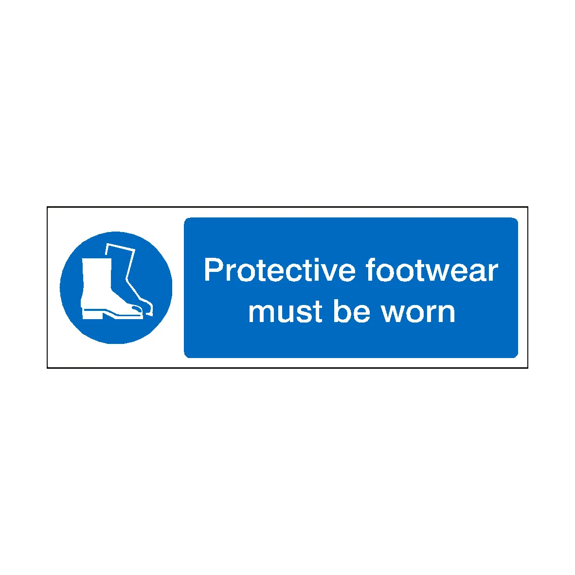 Protective Footwear Must Be Worn Label