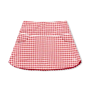 Red Gingham Tiffany Skort