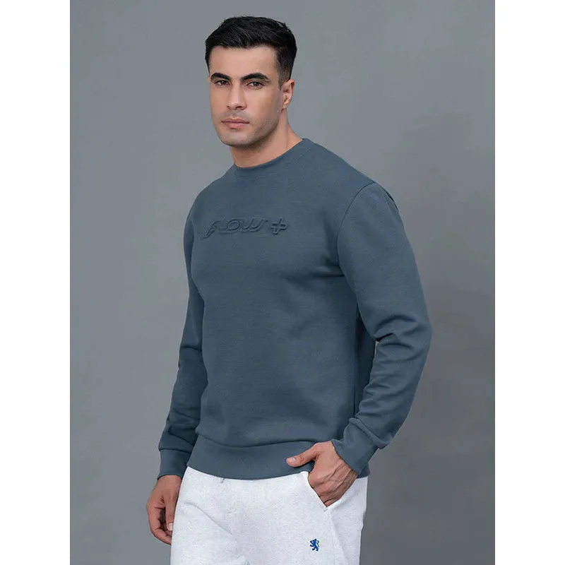 RedTape Embossed Athleisure Sweatshirt for Men | Comfortable and Stylish | Warm and Cozy