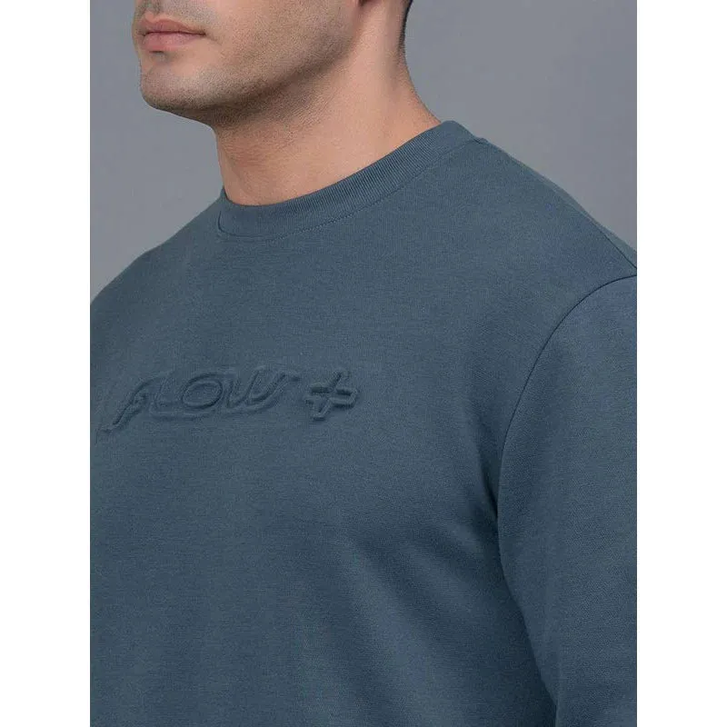 RedTape Embossed Athleisure Sweatshirt for Men | Comfortable and Stylish | Warm and Cozy