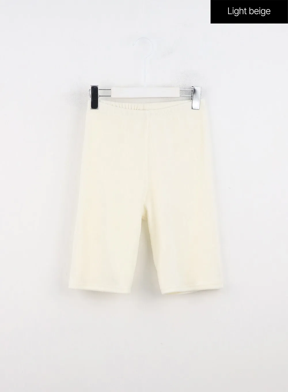 Ribbed Knit Biker Shorts IN323